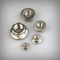 Sperrzahnmutter Edelstahl A2 Sperrverzahnung M3 M4 M5 M6 M8 M10 M12 DIN6923 V2A