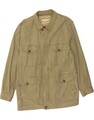 CLASSIC Herren Utility Jacke UK 40 Large Khaki Baumwolle BJ19