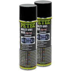 2x 500 ml PETEC Multi UBS Unterbodenschutz Wachs Korrisonsschutz Rostschutz