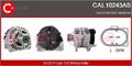 CASCO Lichtmaschine Generator 90A 12V für VW Golf IV 1.4 16V 1.6 1.9 TDI 2.0