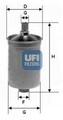 Kraftstofffilter UFI 31.503.00 für VW GOLF II (19E, 1G1) CORRADO (53I)