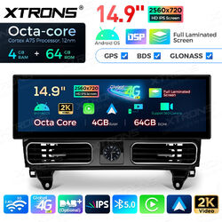 XTRONS Android Autoradio 8Core 4+64G LTE 4G GPS CarPlay für MERCEDES W166 X166