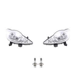 Scheinwerfer Set Halogen passend für Peugeot 107 06/05-01/12 mit H4 links rechts