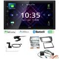 JVC Autoradio Apple CarPlay Android  DAB+ für Seat Leon in anthrazit 2005-2009