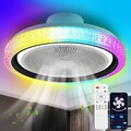 Deckenventilator mit Beleuchtung Fernbedienung LED Deckenlampe Schlafzimmer