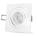 QF-2 LED-Einbaustrahler Spot weiß schwenkbar 6W LED warmweiss 230V