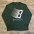  Bronze 56K Logo Fehldruck Langarm T-Shirt Waldgrün Medium Skateboarding