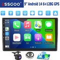 Android 14 6G+128G Für Audi A4 8E 8H B6 B7 2000-2009 Carplay Autoradio GPS NAVI