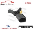 ABS SENSOR DREHZAHLFÜHLER PAAR HINTEN FEBEST 23606-009 2PCS V FÜR AUDI A1,A2