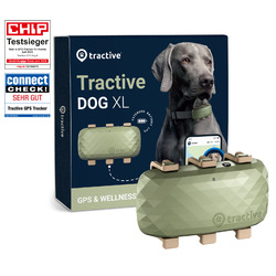 Tractive DOG XL | GPS für Hunde & Health Tracker - Grün | GEBRAUCHT