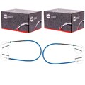 2x A.B.S. HANDBREMSSEILE HINTEN passend für RENAULT LAGUNA SCHEIBENBREMSE LINKS+