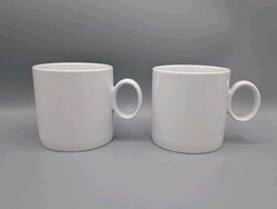 2x Trend Kaffeebecher, Thomas, Weiß, Henkelbecher, Kaffeetasse, Rosenthal 300 ml