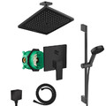 Hansgrohe Metropol Regendusche Unterputz Armatur Duschsystem Dusche Set  schwarz