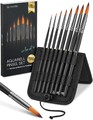 Createk - Pinsel‑Set – Premium Synthetikhaar & Holzgriff & tollem Aufsteller