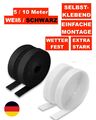 Klettband Selbstklebend Extra Stark Weiß Schwarz Klettverschluss 5M 10M breit
