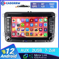 Für VW Golf 5 Passat 2DIN Android 12 7" Autoradio GPS Navi WIFI Player +Kamera