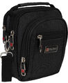 Bag Street Kleine Herrentasche  Gürteltasche Schultertasche T0116 Schwarz