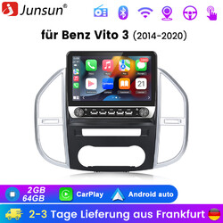 DAB+ Carplay Android13 Autoradio GPS Navi WIFI BT SWC Für Benz Vito W447 14-2022