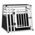 EUGAD Alu Hundetransportbox Hundebox Reisebox Autobox für große Hunde 60x55x50cm