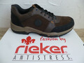 Rieker Herren  Schnürschuhe Sneakers Sneaker Halbschuhe Sportschuhe braun Leder