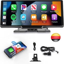 10.26" Wireless CarPlay Für Apple & Android Auto Touchscreen Autoradio GPS FM BT