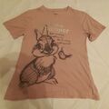 Disney Damen Pink Love To Lounge Thumper grafisches T-Shirt Größe Small