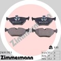 Zimmermann 21691.170.1 Bremsbelagsatz, Scheibenbremse für ALPINA BMW Bremsanlage