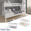 Kinderbett Etagenbett Hochbett Spielbett Massiv Stockbett Everest Weiß Vitalispa