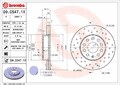 2x BREMBO Bremsscheibe Vorderachse u.a. für AUDI, SEAT, SKODA, VW