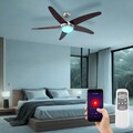 Deckenleuchte Deckenventilator Raumkühler LED Fernbedienung dimmbar RGB Smart