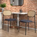 2er Rattan Esszimmerstühle Küchenstuhl Wohnzimmerstuhl Esstischstühle Stuhl Neu