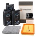 HIRSCHER Filterset + 3L WOLF 5W40 PI C3 Motoröl für FIAT 500 312 1.4 ab 09.2011
