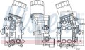 Nissens 91311 Ölkühler Motoröl Öl für Audi Skoda VW Seat 2014 - 2022