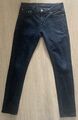 Herren Nudie Skinny Leinen Jeans W31 L30, schwarz gewaschen, dünne Passform Denim Jeans