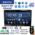 DAB+ Android 14 Autoradio Bluetooth 2 DIN Carplay 128G 9Zoll GPS NAVI RDS Kamera