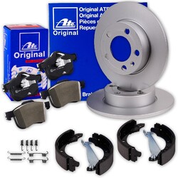 ATE BREMSSCHEIBEN + BELÄGE + HANDBREMSE HINTEN passend für PEUGEOT 406HA 290x10mm //  für Limo + Break/Kombi + Coupe