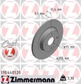 2x ZIMMERMANN Bremsscheibe 370.4401.20 für MAZDA