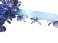 10mt blaues Band Perle Vorhang Quaste Fransen 2cm Trimmen Nähen Stoff Borte