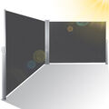 Seitenmarkise Ausziehbar Sichtschutz Aluminium Sonnenschutz Markise Wandmarkise