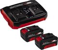 Original Einhell Starter Kit 2x4,0Ah Akkus und Twincharger Power X-Change(Li-Ion