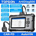 🔥TOPDON AD500 Profi KFZ OBD2 Diagnosegerät Auto Scanner 4 System 6 Services 32G