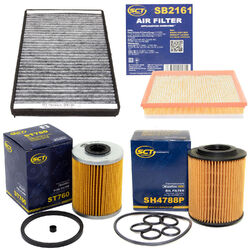 Filter Set SCT Kraftstoff- ÖL- Luft- Innenraum- für Opel Astra H GTC 1.7 CDTi  