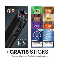 Glo Hyper Pro Tabakerhitzer + 160 Gratis Sticks Neo / Veo⭐Top Angebot vom Zertifizierten Glo Händler⭐