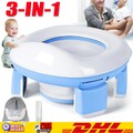 3-IN-1 Toilettensitz,Töpfchen Training Sitze,Reisetöpfchen Unterwegs Potty Seat