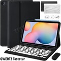 Hülle mit Bluetooth Tastatur Maus Für Samsung Galaxy Tab S6 Lite 10,4" QWERTZ
