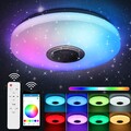 RGB LED Deckenlampe Dimmbar mit Bluetooth Musik Lautsprecher App Control Xmas