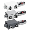 Badheizkörper Thermostat Anschlußgarnitur Twins Ventil Mittelanschluss 50mm