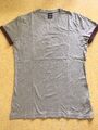 IRIEDAILY T-Shirt - Turn Up Tee - Grau, Weinrot - Irie Daily Shirt