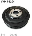 Riemenscheibe Kurbelwelle SKF VKM 93104 für VW FORD SKODA SEAT AUDI LEON CADDY 7