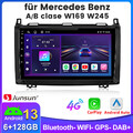 128G Carplay Autoradio Für Mercedes-Benz A/B Klasse/Vito W169 W639 W245 GPS WiFi